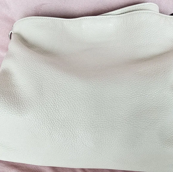 Prada Cream Pebbled Leather Hobo Bag - Picture 11 of 16